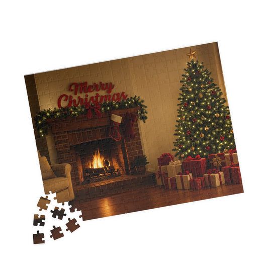 Cozy Christmas Living Room Puzzle