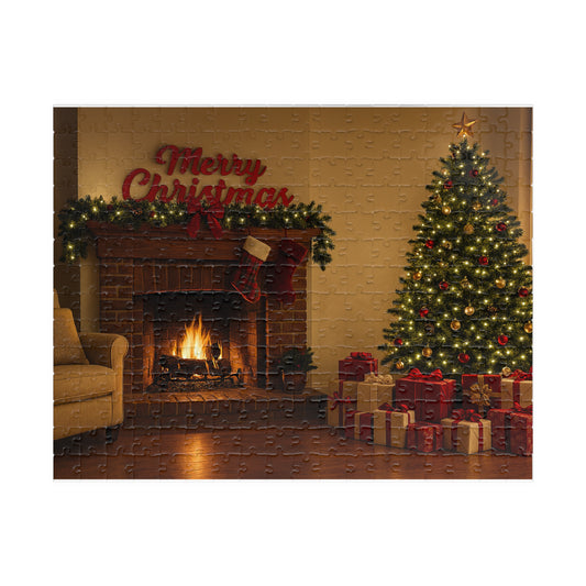 Cozy Christmas Living Room Puzzle