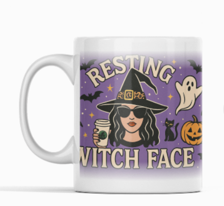 Resting Witch Face Mug